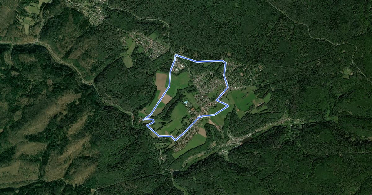 Маршрут Wanderweg Trippstadt 5 на спутниковом снимке