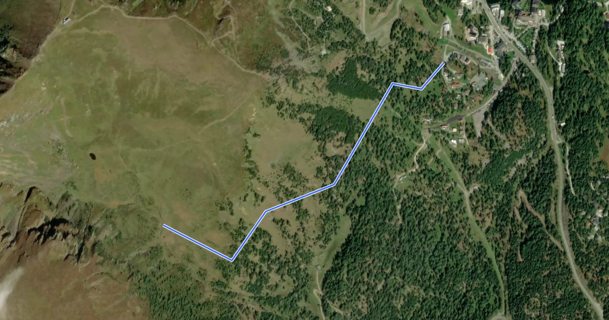 Маршрут Wanderweg Turracher Höhe - Kormulde на спутниковом снимке