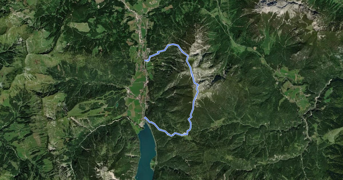 Маршрут Wanderweg Unnutze на спутниковом снимке