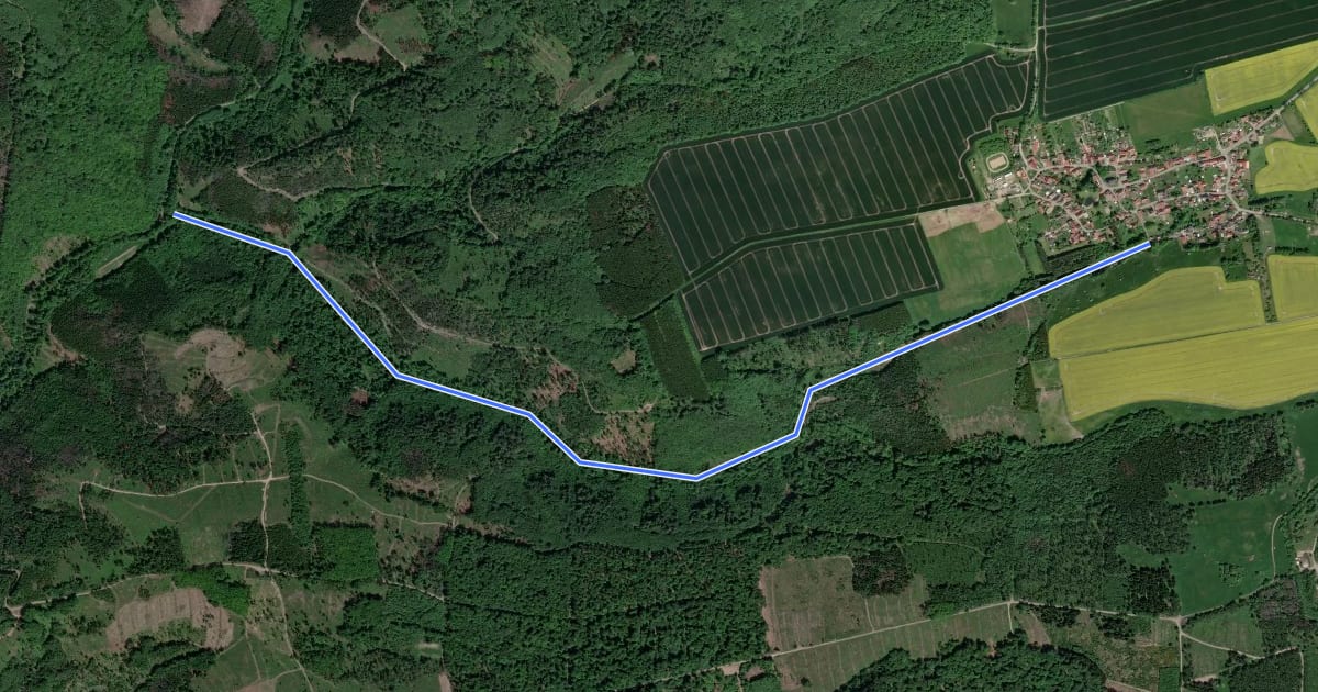 Маршрут Wanderweg von Dietersdorf in's Haseltal на спутниковом снимке