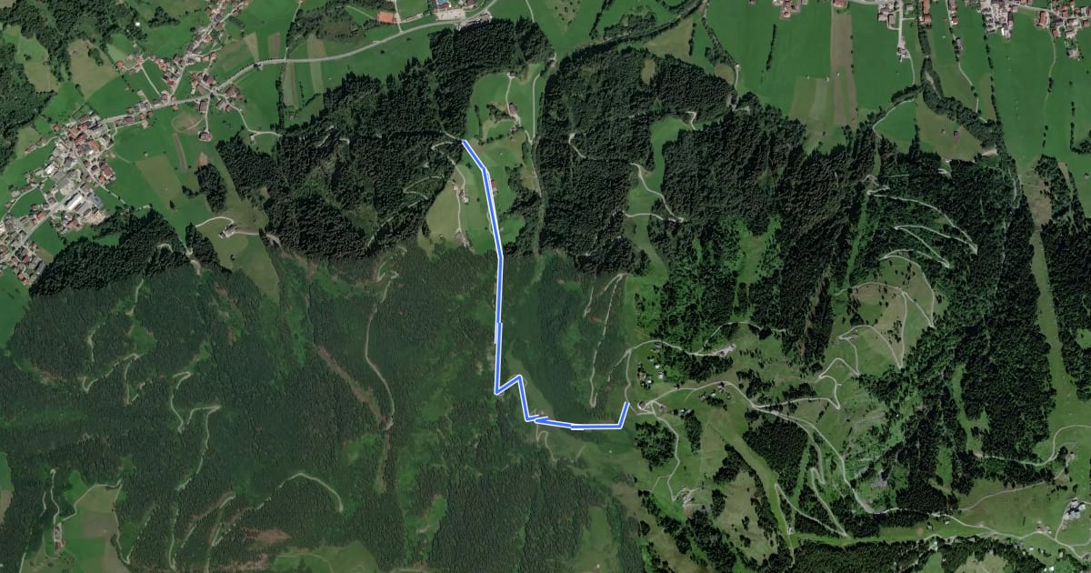 Маршрут Wanderweg von Norderberalm на спутниковом снимке