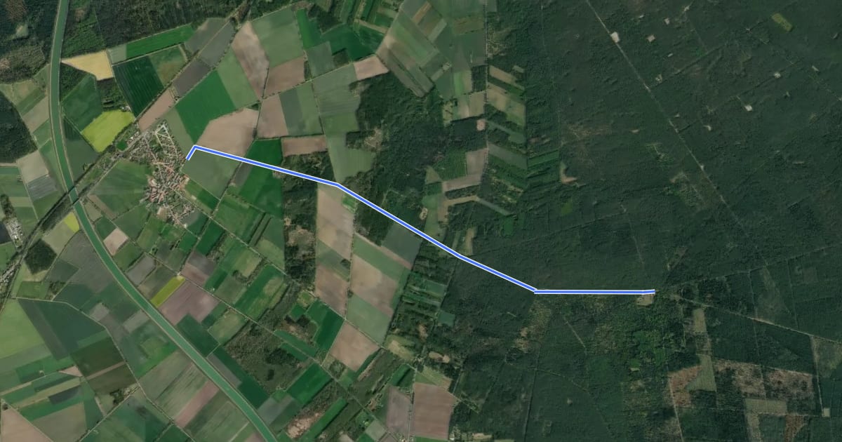 Маршрут Wanderweg Vorhop-Malloh на спутниковом снимке
