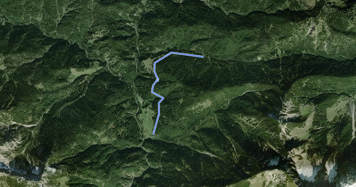 Маршрут Wanderweg W24 на спутниковом снимке
