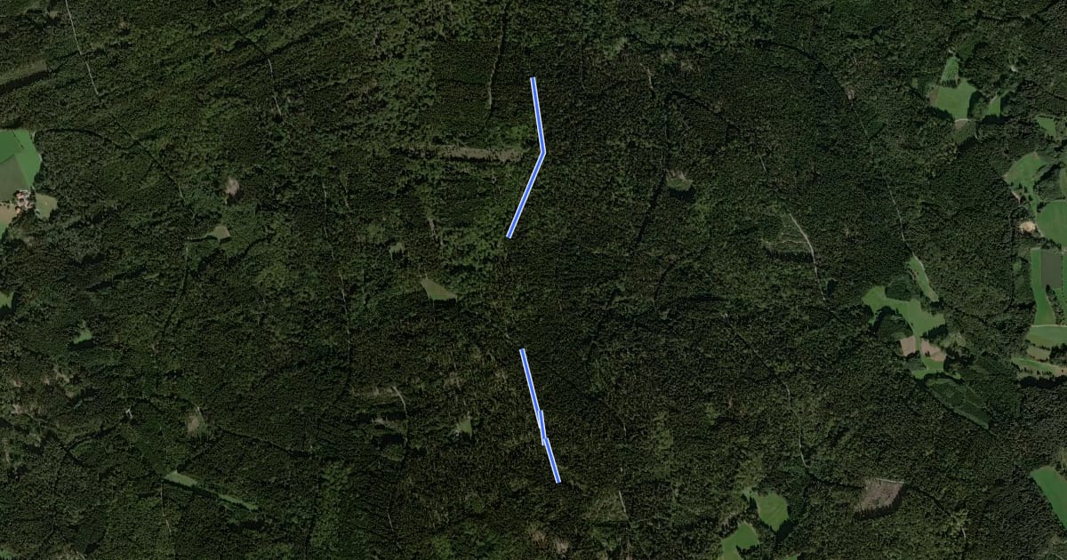 Маршрут Wanderweg Weiding - Signalberg - Altenschneeberg на спутниковом снимке