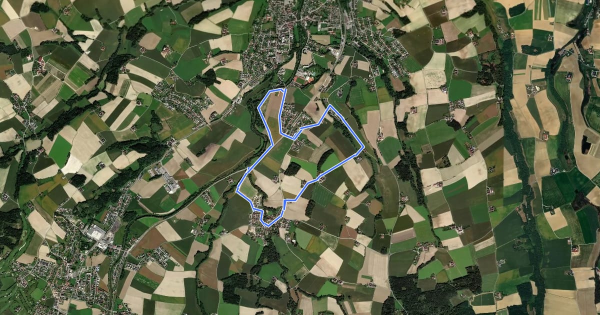 Маршрут Wanderweg Weifersdorf на спутниковом снимке