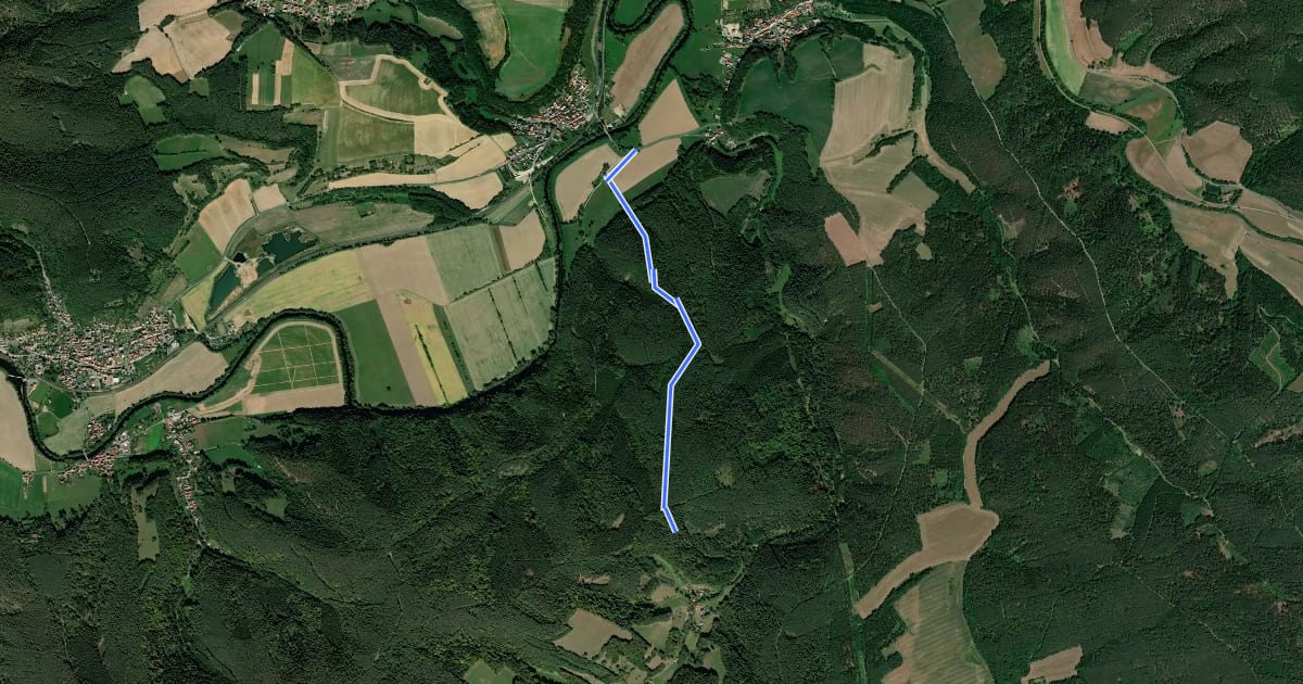 Маршрут Wanderweg Zeutsch - Friedebach Riethwand (Gelber Punkt) на спутниковом снимке