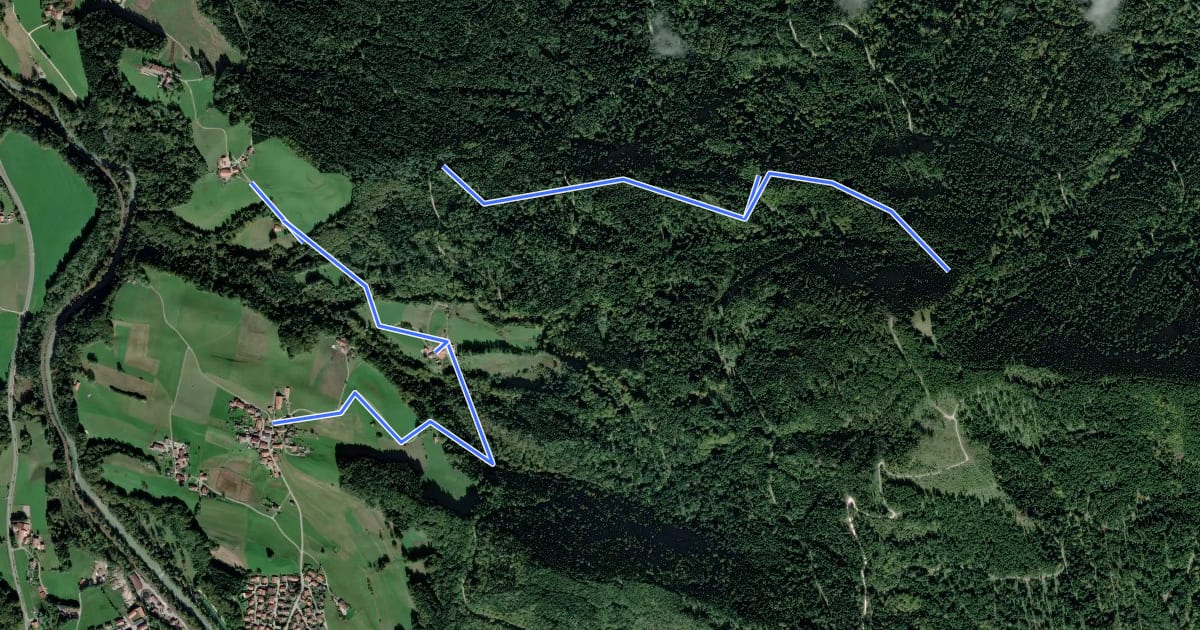 Маршрут Wanderwegenetz Siegsdorf на спутниковом снимке