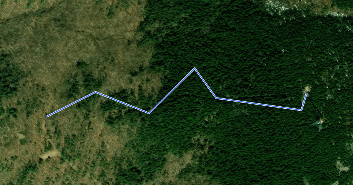 Маршрут Warden's Trail на спутниковом снимке