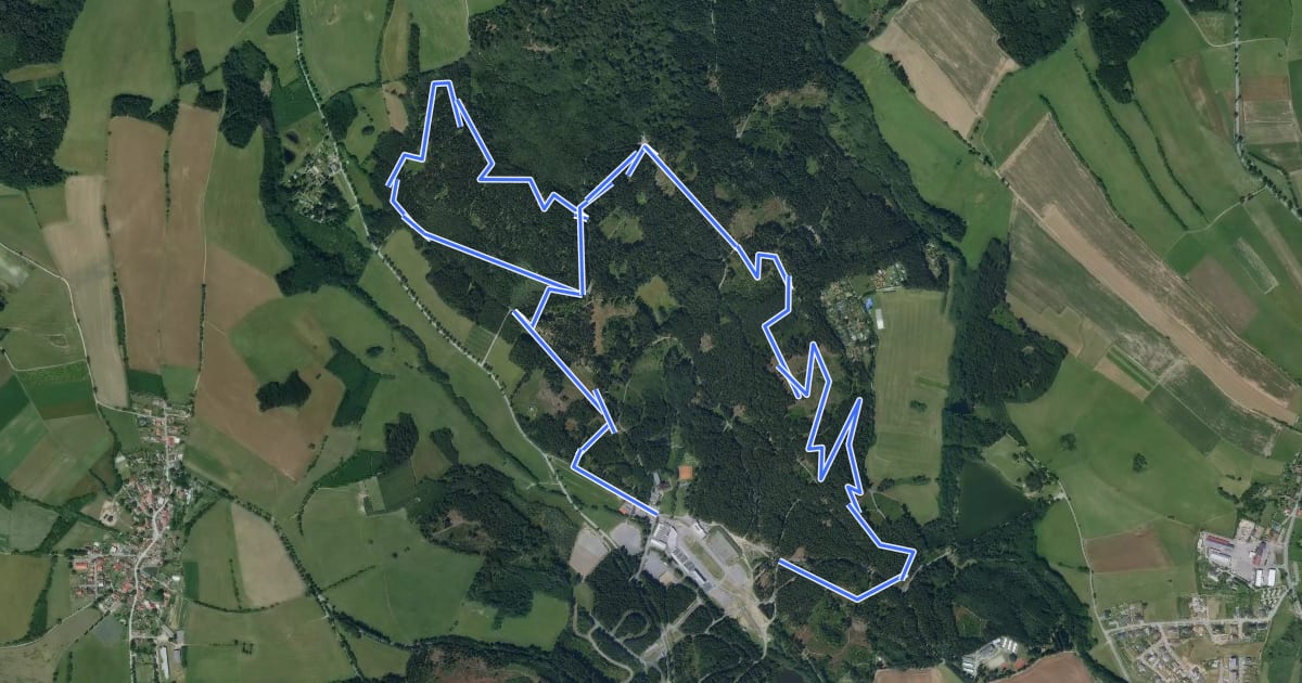 Маршрут Warm-Up Trail на спутниковом снимке