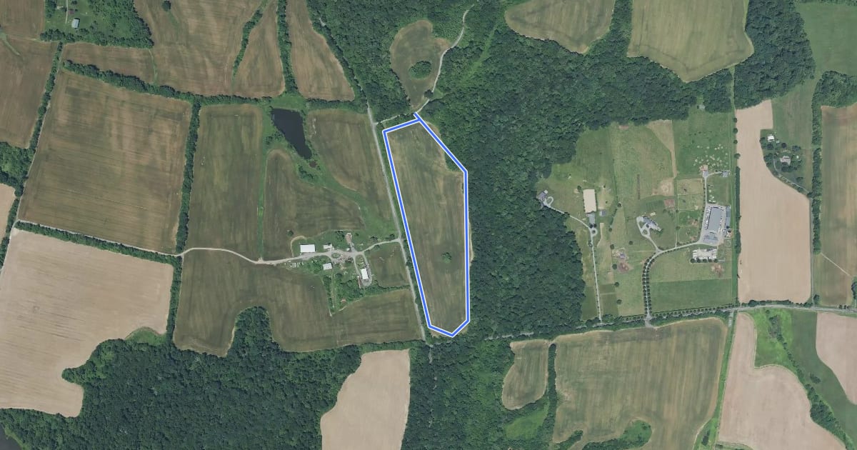 Маршрут Wasche Field Loop на спутниковом снимке