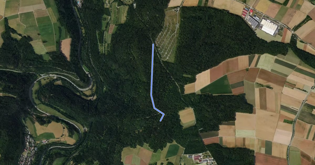 Маршрут Wasen - Kühlenberg Alter Wasserturm на спутниковом снимке
