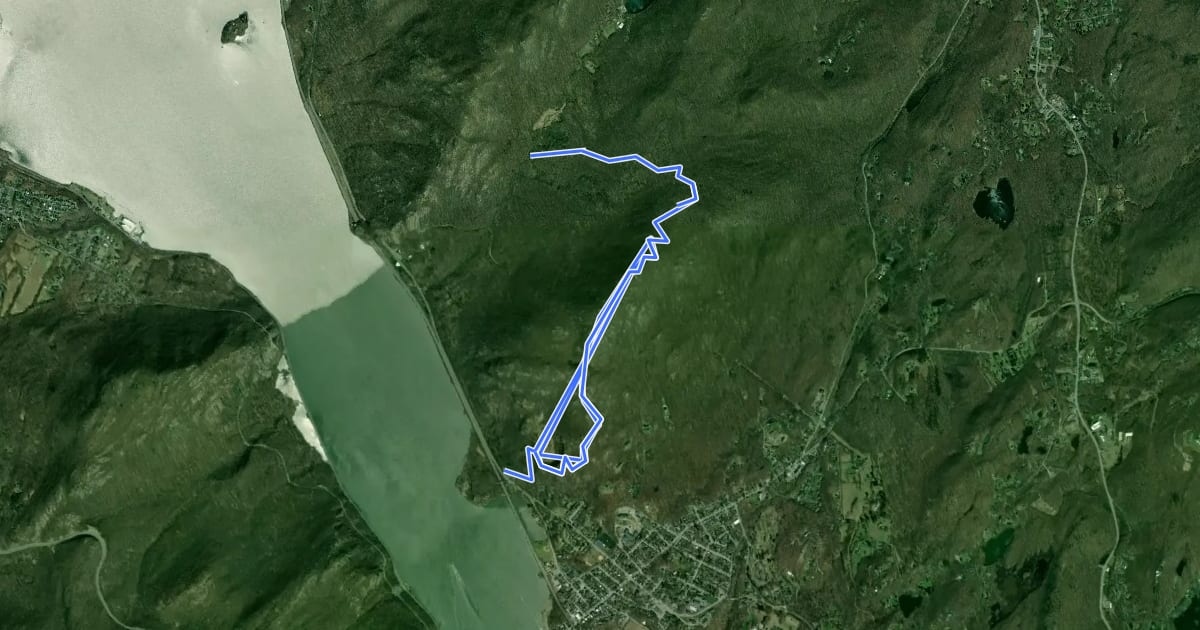 Маршрут Washburn Trail на спутниковом снимке