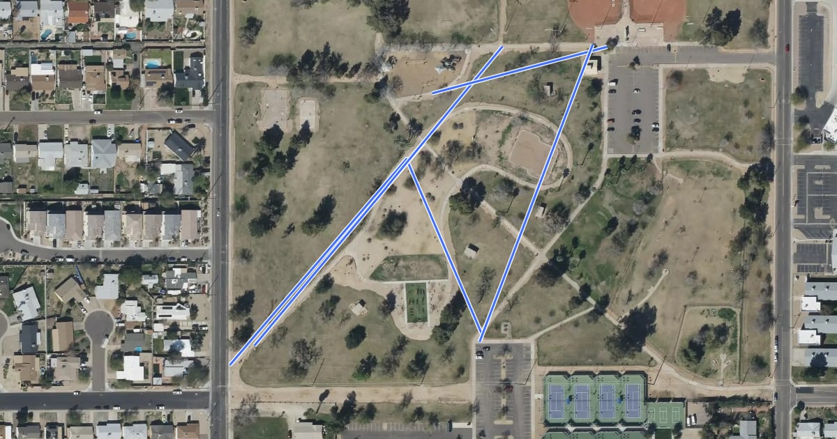 Маршрут Washington Park Walking Path на спутниковом снимке
