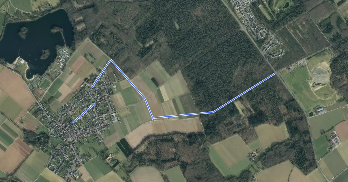 Маршрут Wassenberg (25) - Wassenberg (26) на спутниковом снимке