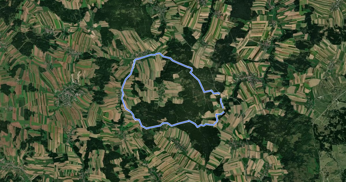 Маршрут Wasser Weg 44 на спутниковом снимке