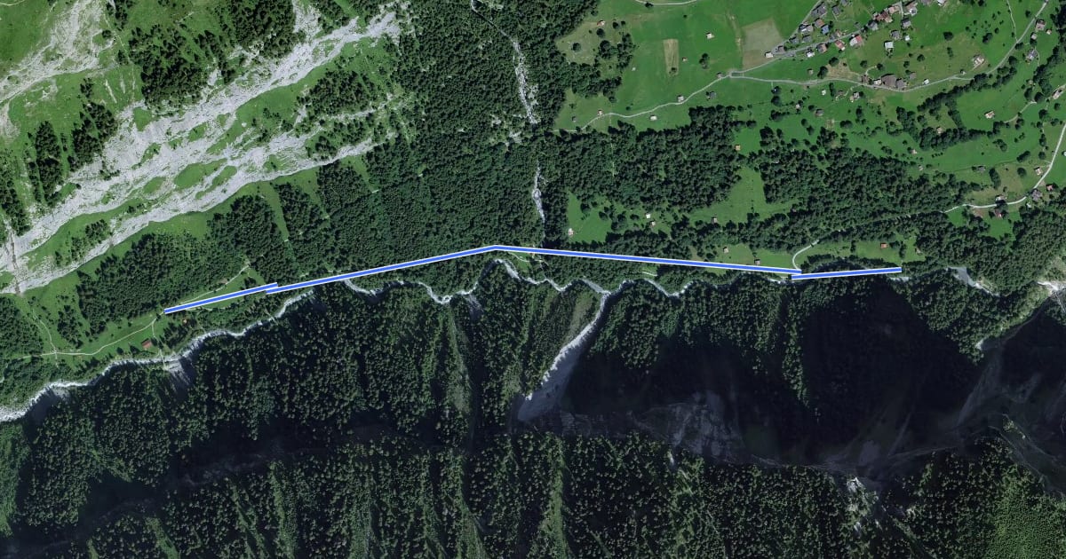Маршрут Wasserbrücke - fixme на спутниковом снимке