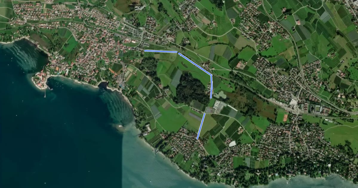 Маршрут Wasserburg на спутниковом снимке