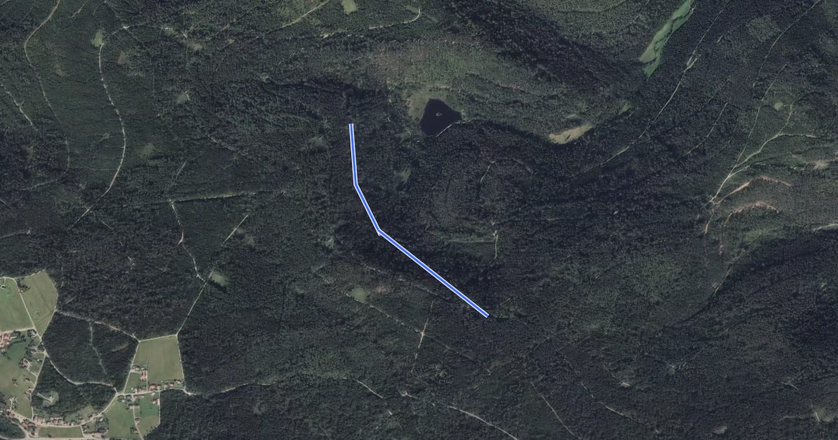 Маршрут Wasserfallhütte - Weihermisse на спутниковом снимке
