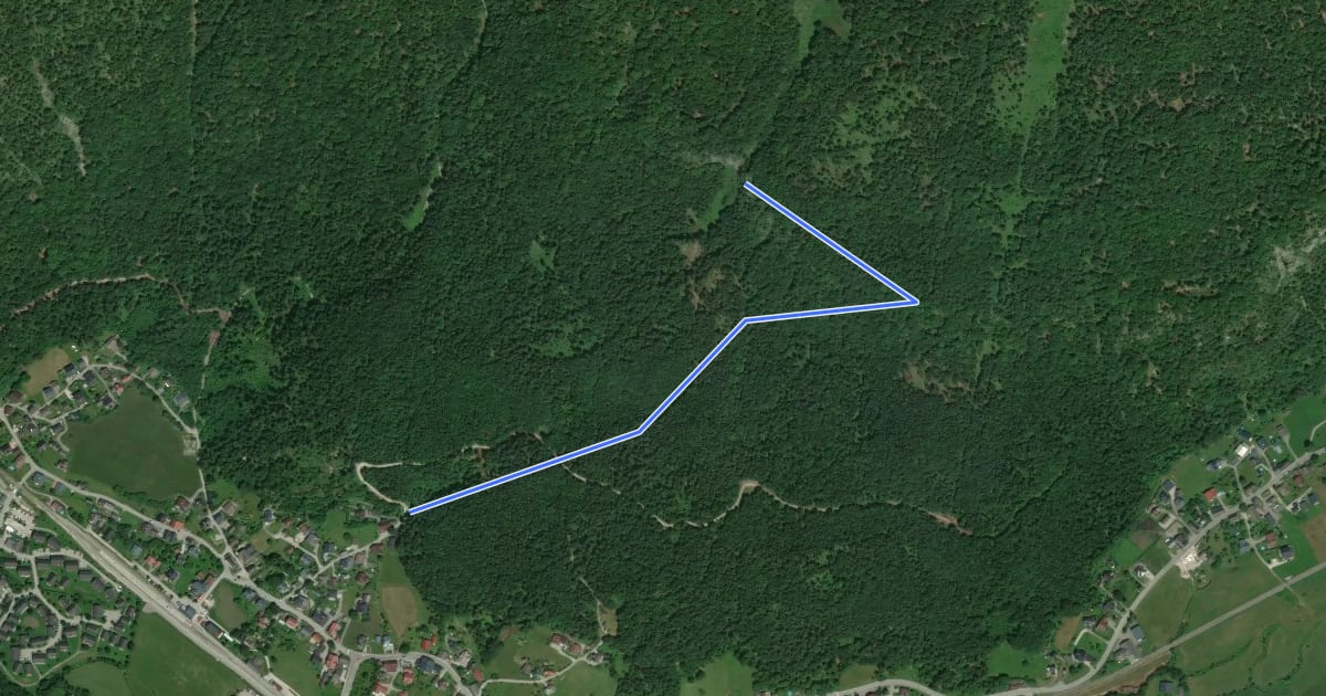 Маршрут Wasserfallwand Wanderweg на спутниковом снимке