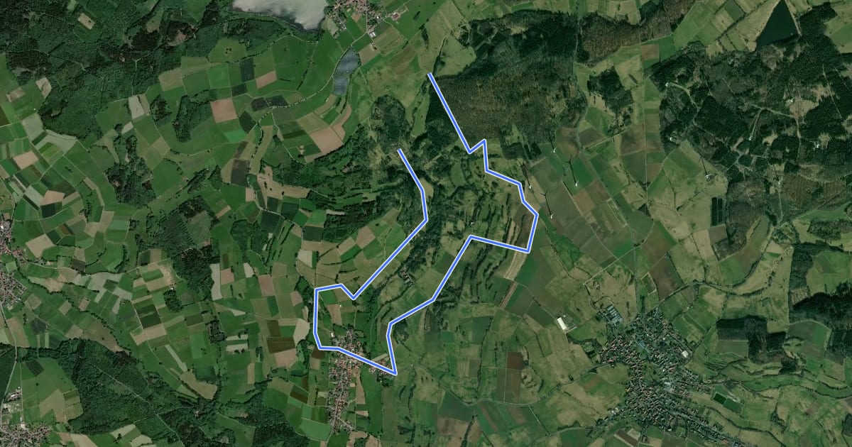 Маршрут Wasserrebellweg на спутниковом снимке