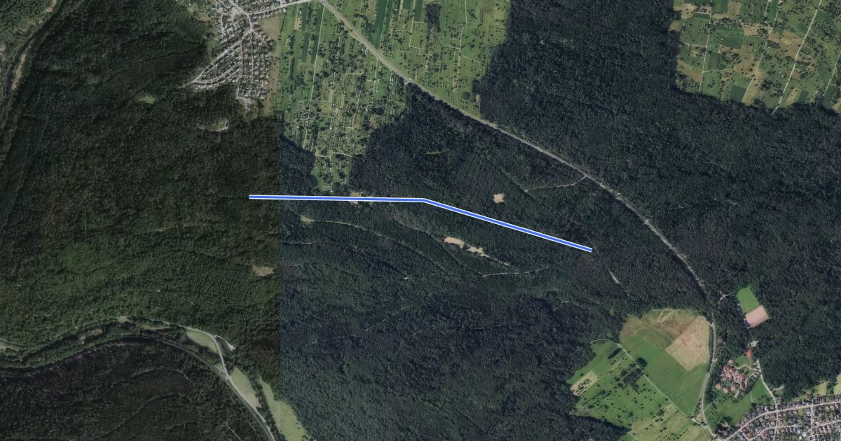 Маршрут Wasserreservoir - Breitenwald на спутниковом снимке