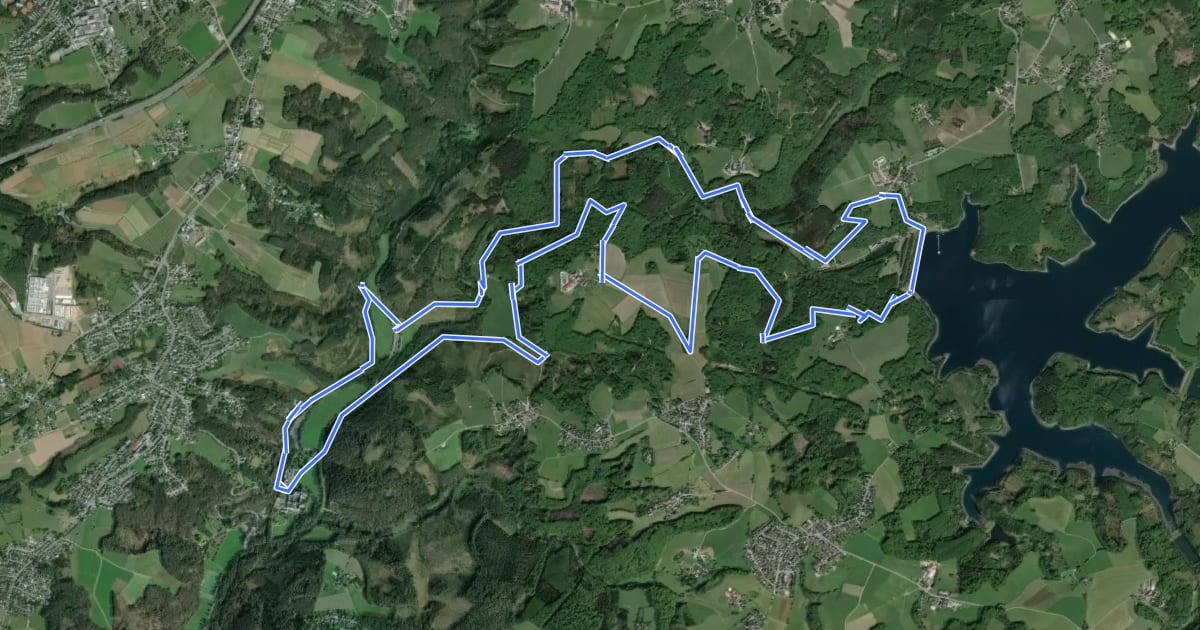 Маршрут Wasserroute на спутниковом снимке
