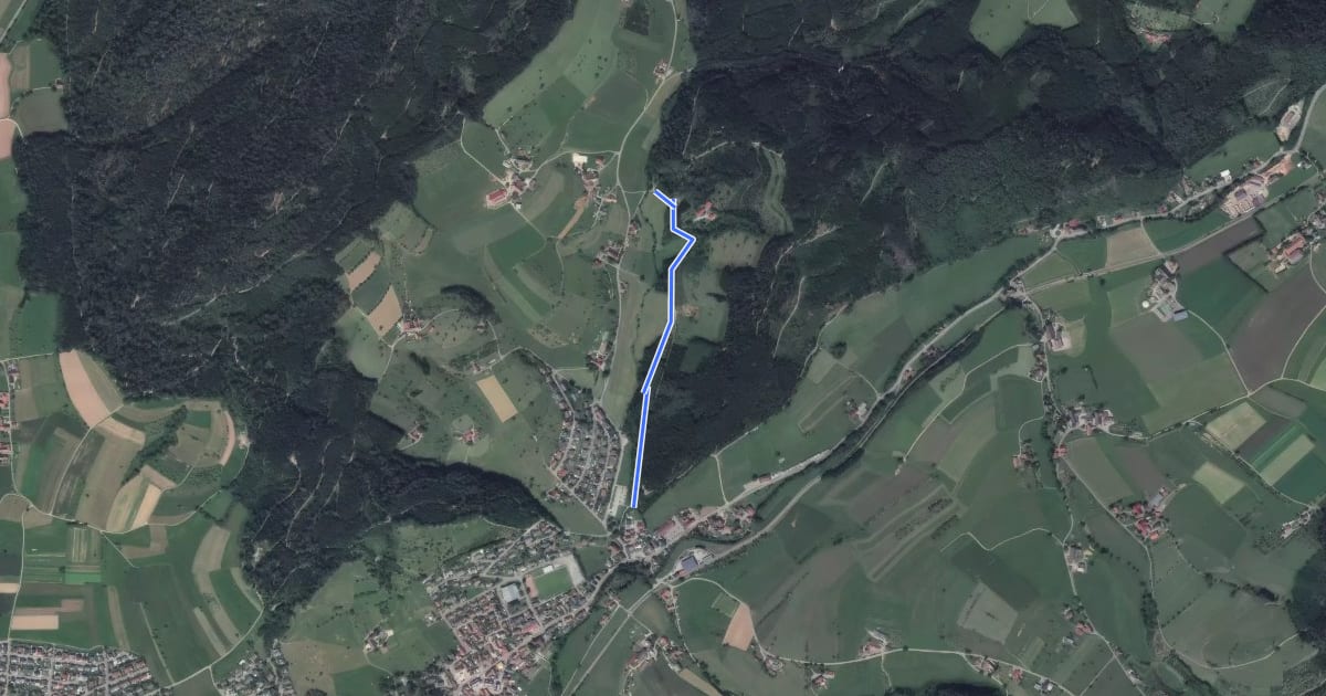 Маршрут Wassertretstelle Hinterhambach - Unterharmersbach Bachwegle на спутниковом снимке