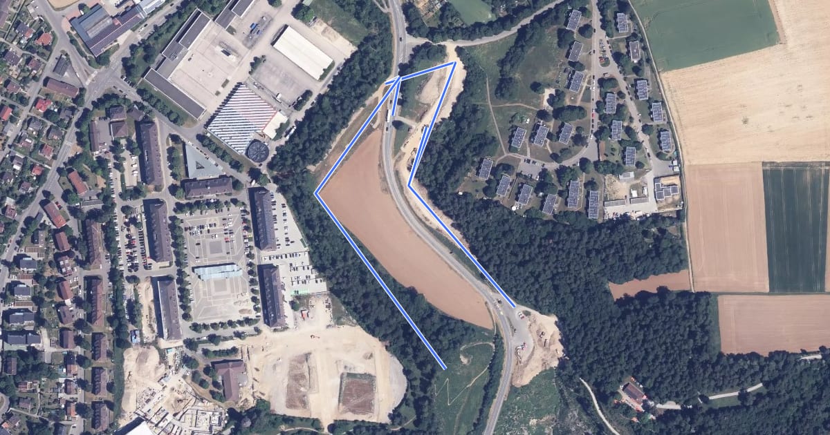 Маршрут Wasserturm Hohenberg - Rauschbart Parkplatz на спутниковом снимке