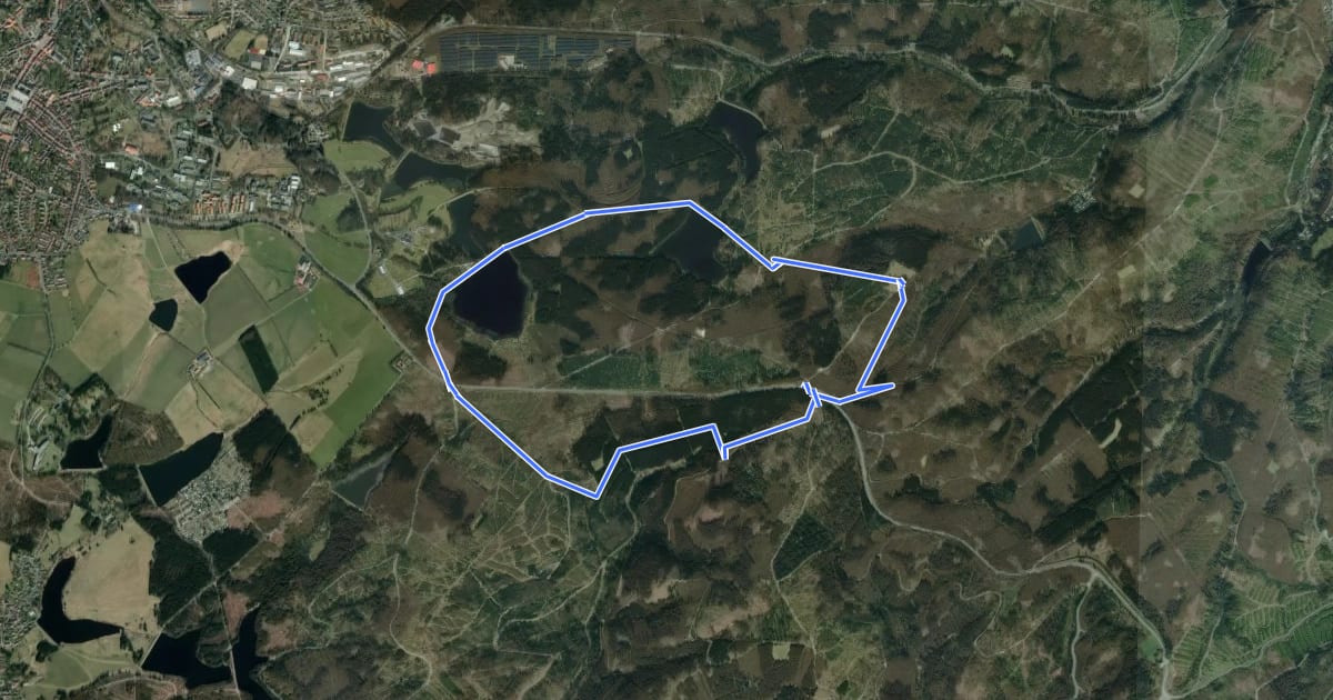 Маршрут WasserWanderWeg Hutthaler Widerwaage на спутниковом снимке