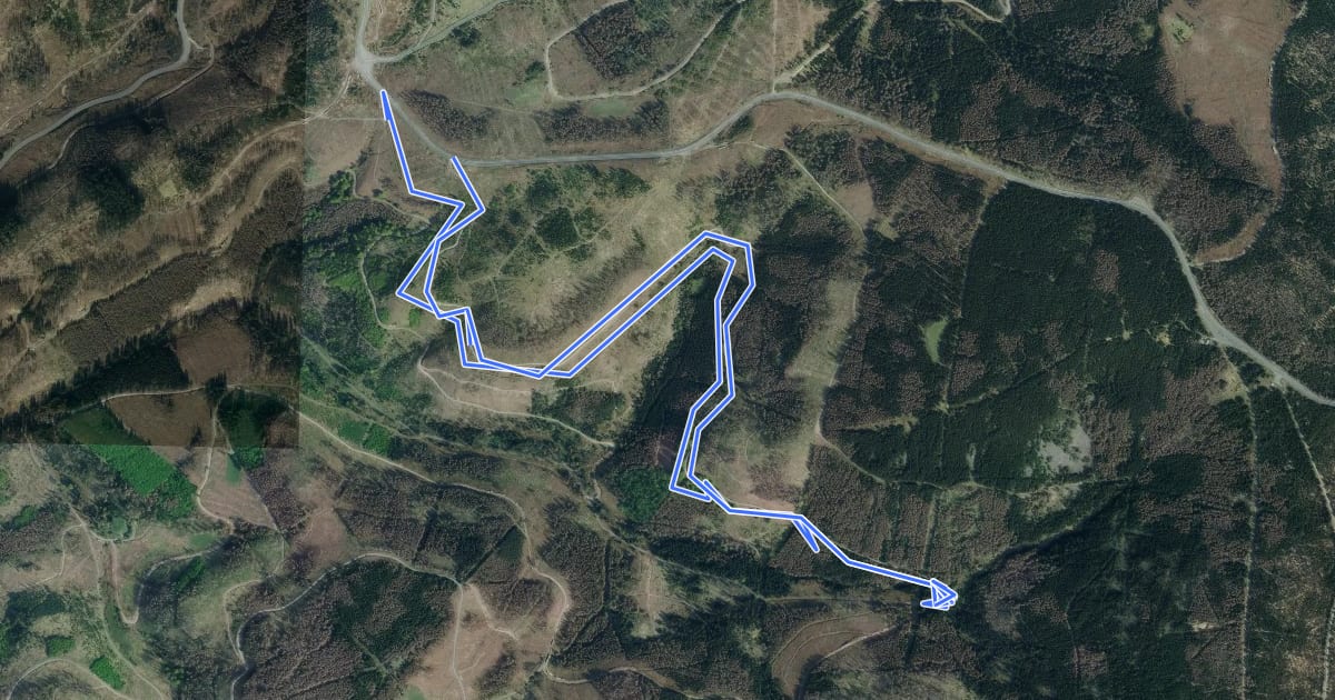 Маршрут WasserWanderWeg Morgenbrodtsthaler Graben на спутниковом снимке