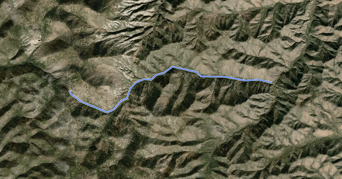 Маршрут Water Canyon Trail на спутниковом снимке