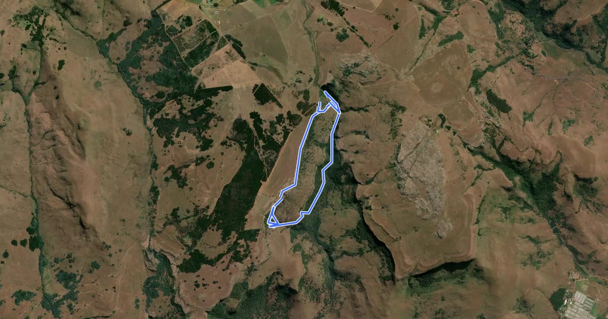 Маршрут Waterfall Route на спутниковом снимке