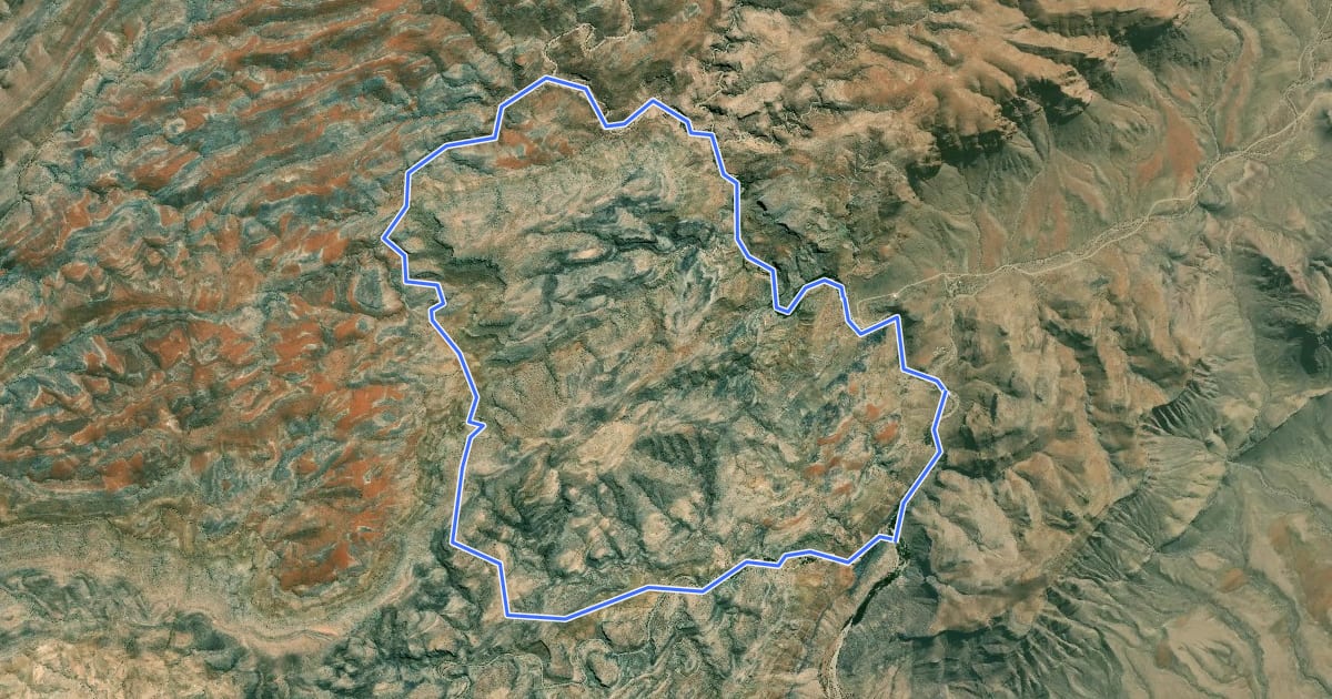 Маршрут Waterkloof Hiking Trail на спутниковом снимке