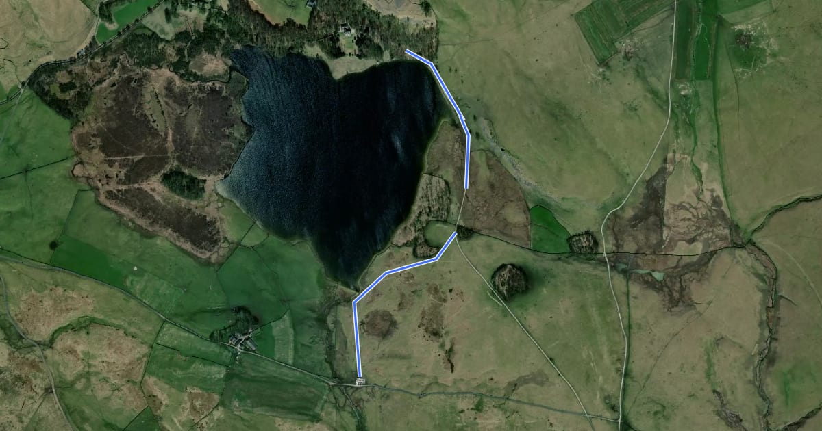 Маршрут Watersinks to Malham Tarn Easy Stroll, Malham на спутниковом снимке