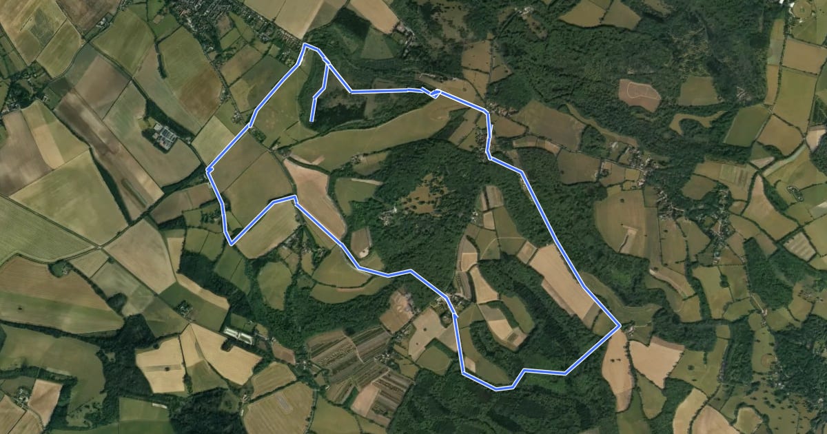 Маршрут Watlington Hill Circular walk, Watlington Hill на спутниковом снимке