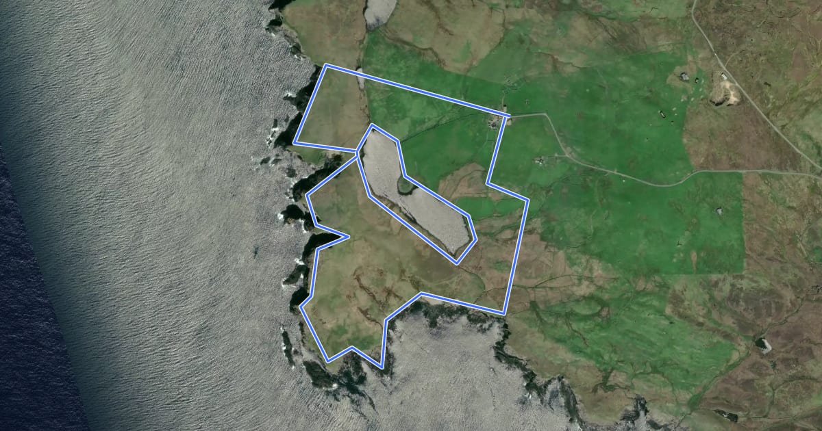 Маршрут Watness Coastal на спутниковом снимке