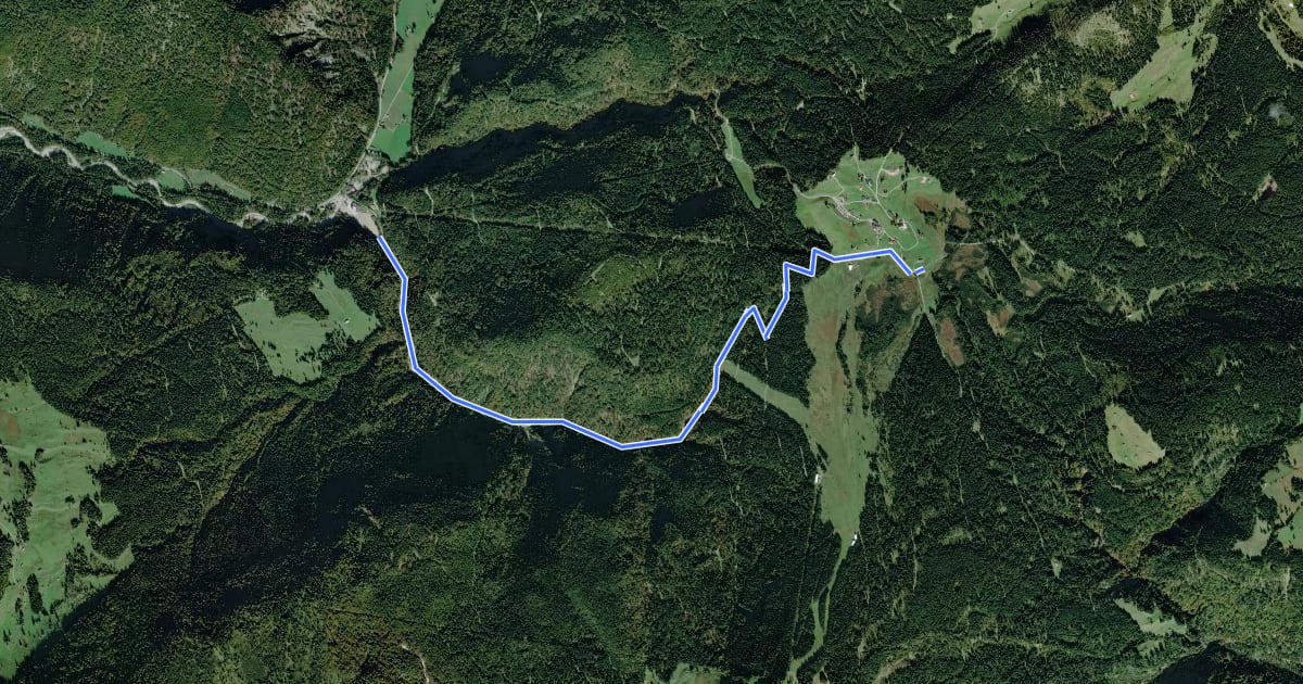 Маршрут Watzmann-Hochkönig MTB-Runde на спутниковом снимке