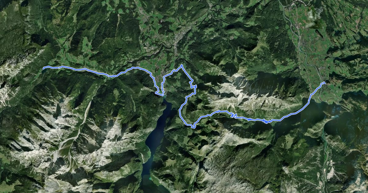 Маршрут Watzmann-Hochkönig Süd-Runde: Etappe 3: Variante über Bluntautal und C. v. Stahl Haus на спутниковом снимке