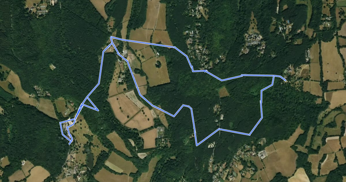 Маршрут Weardale Circular Walk From Chartwell на спутниковом снимке