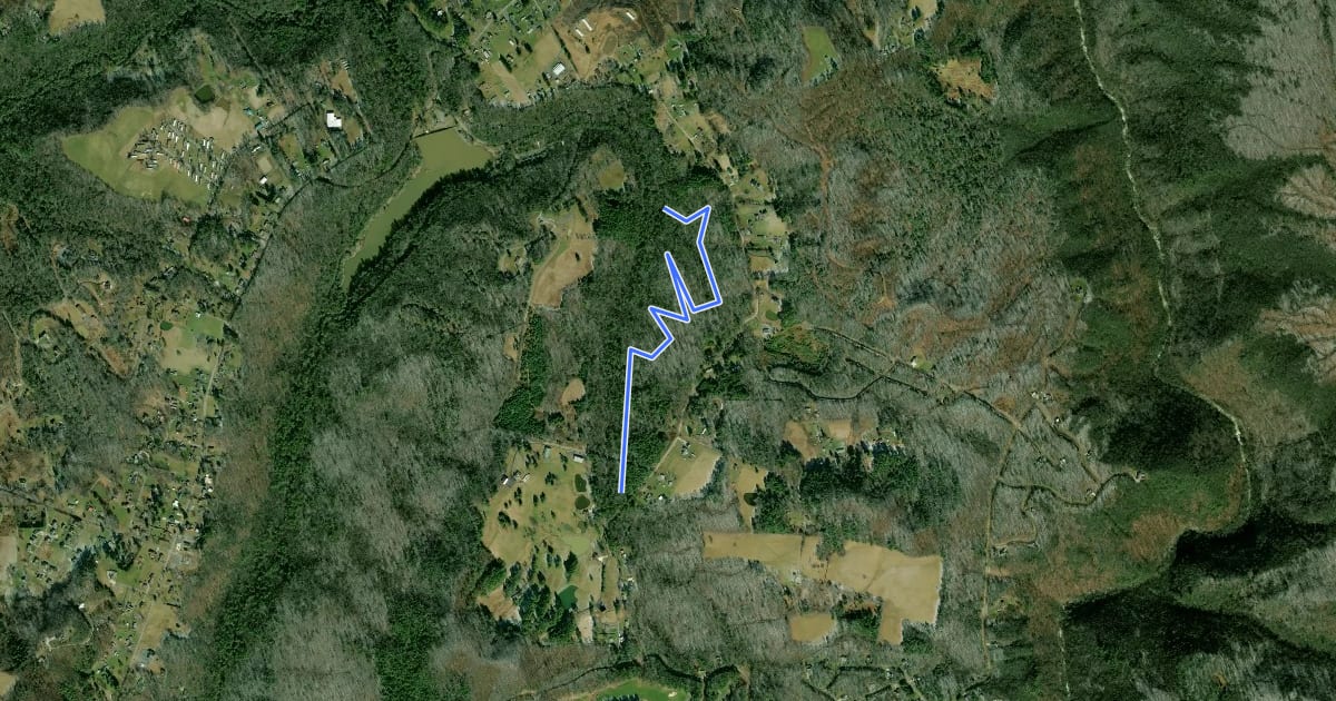 Маршрут Weaver Way Trail на спутниковом снимке