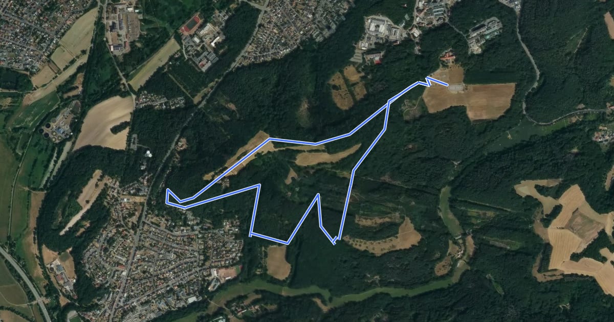 Маршрут Webersberg Runde на спутниковом снимке