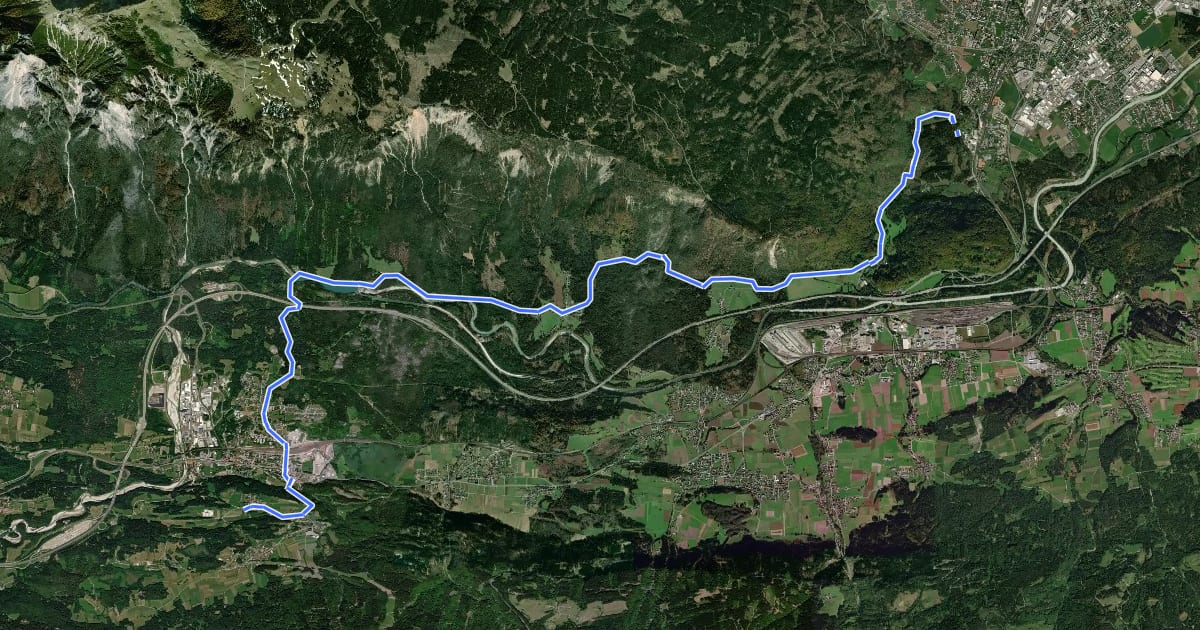 Маршрут Weg des Buches - Etappe 13 на спутниковом снимке
