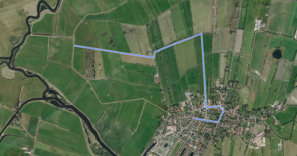 Маршрут Weg Schöpfwerk Timmel на спутниковом снимке