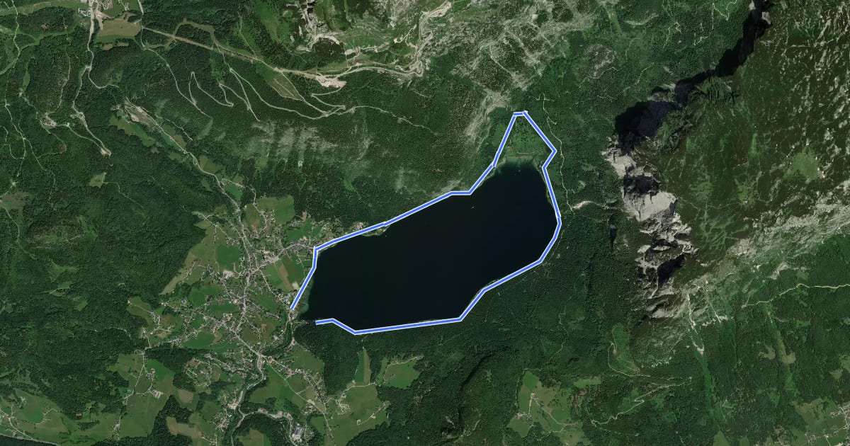 Маршрут Weg um den See на спутниковом снимке