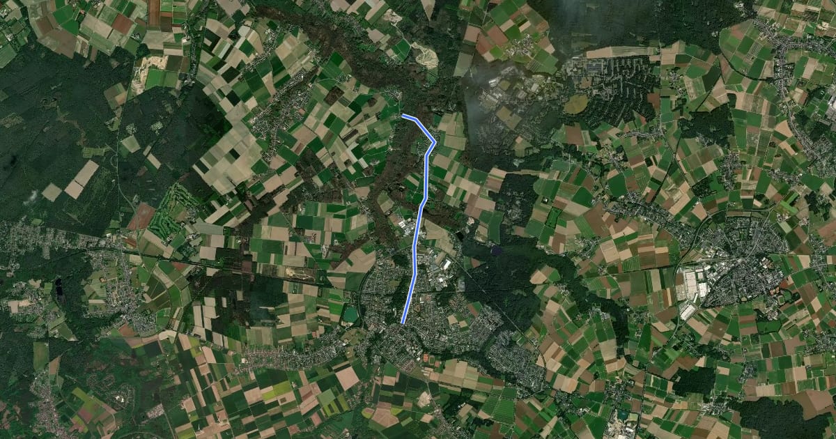 Маршрут Wegberg (68) - Wegberg (71) на спутниковом снимке