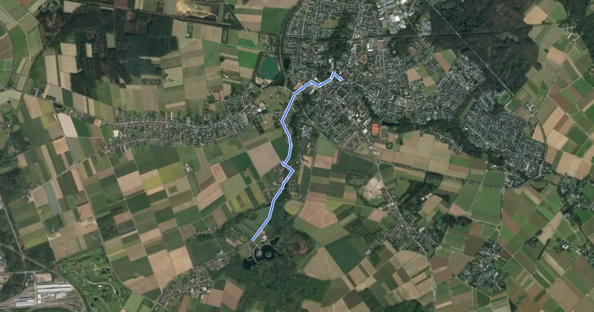 Маршрут Wegberg (71) - Wegberg (72) на спутниковом снимке