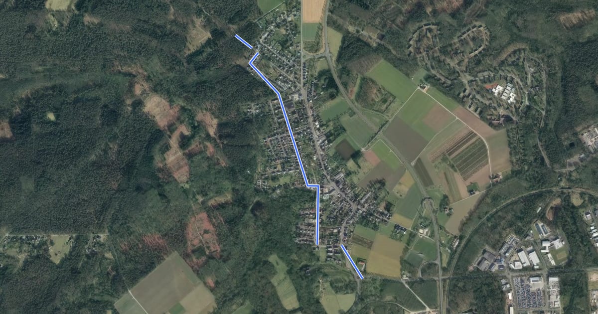 Маршрут Wegberg (74) - Wegberg (75) на спутниковом снимке