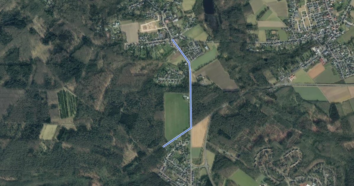 Маршрут Wegberg (75) - Wegberg (76) на спутниковом снимке