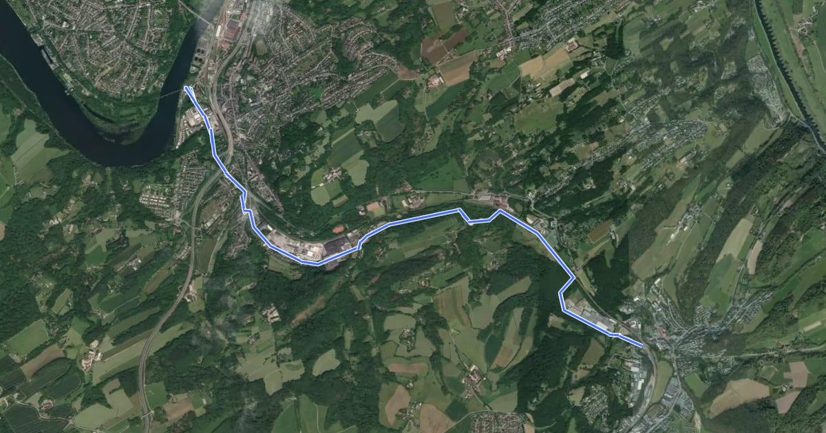 Маршрут Wegeverbindung Deilbachtal на спутниковом снимке