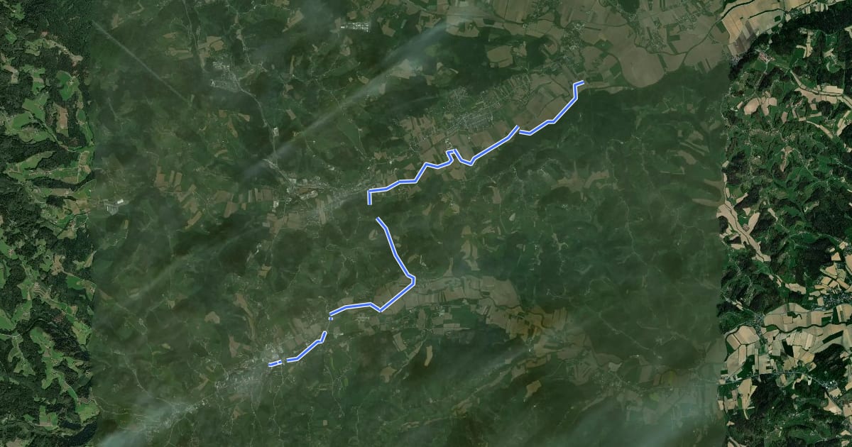 Маршрут Weiße Sulmradweg на спутниковом снимке
